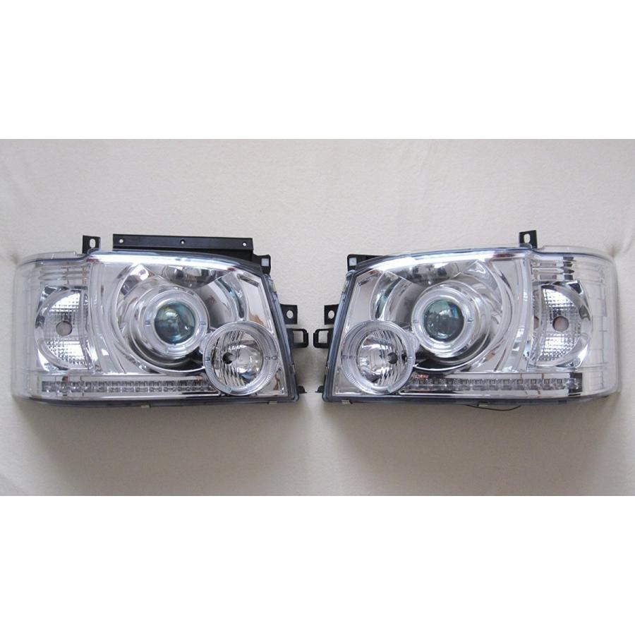 ハイエース 200系 1型2型対応LEDイカリングリング付プロジェクター