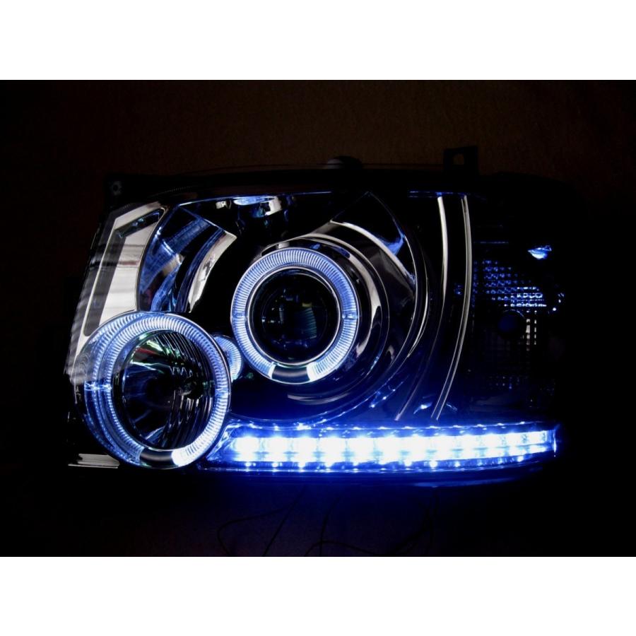 ハイエース 200系 1型2型対応LEDイカリングリング付プロジェクター