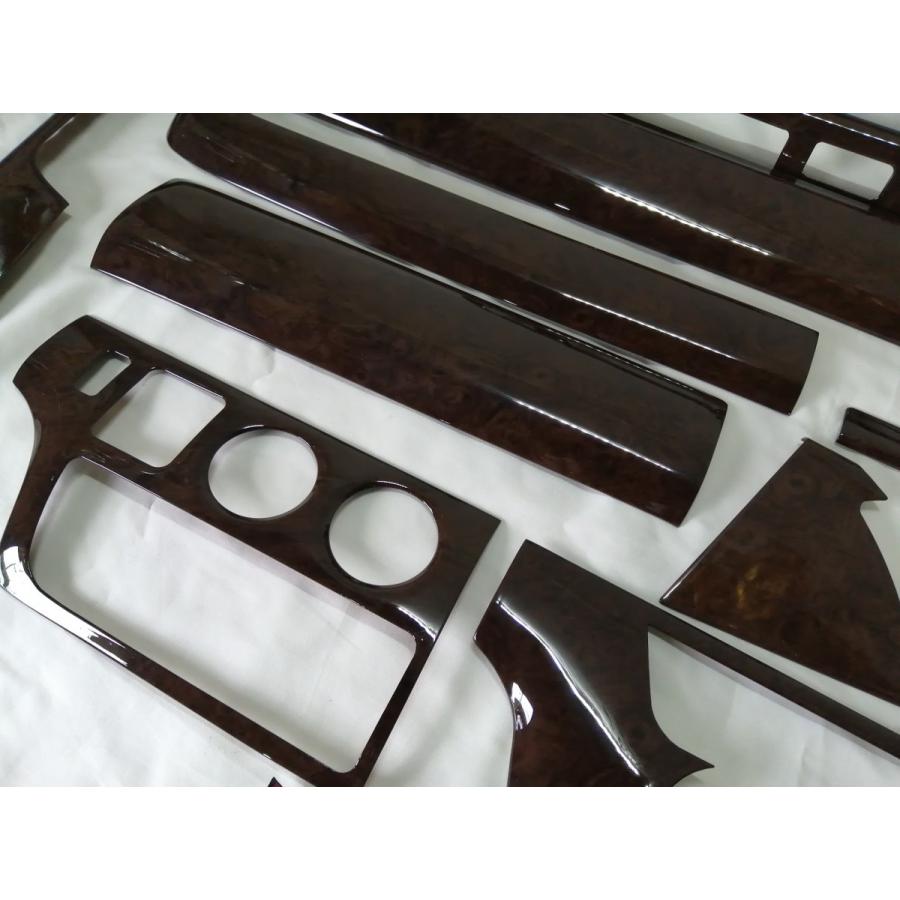 200系 ハイエース 1型 2型 3型 標準 茶木目 インテリアパネル 18P ハイエース 200系 ワイド インテリアパネル 1型 2型 3型 茶木目 18P