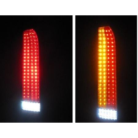 ハイエース 200系 テールライト 縦ライン 赤白 LED テールランプ｜partsshop｜02