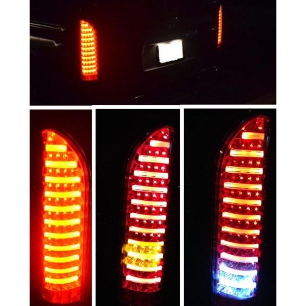 ハイエース 200系 テールランプ LED 黒色 チューブ テールライト 