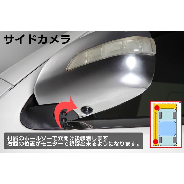 200系 ハイエース用 ガッツミラー取外し キット 車検対応 カメラ