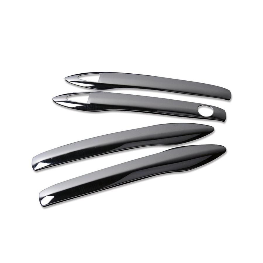 ドアハンドルカバー プリウス 50系 メッキ ドアプロテクター ハーフタイプ 4個 セット |  | 01