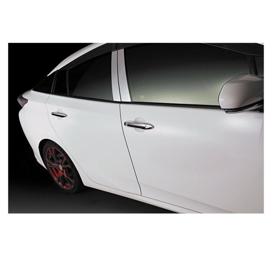 ドアハンドルカバー プリウス 50系 メッキ ドアプロテクター ハーフタイプ 4個 セット |  | 02