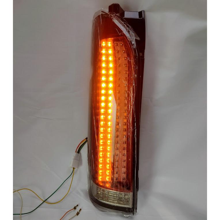 ハイエース 200系 テールライト 縦ライン 赤白 LED テールランプ 1点灯方式 バックランプ｜partsshop｜03