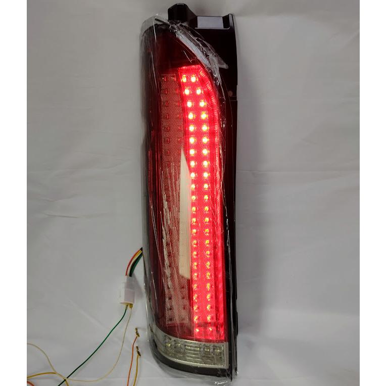 ハイエース 200系 テールライト 縦ライン 赤白 LED テールランプ 1点灯方式 バックランプ｜partsshop｜05