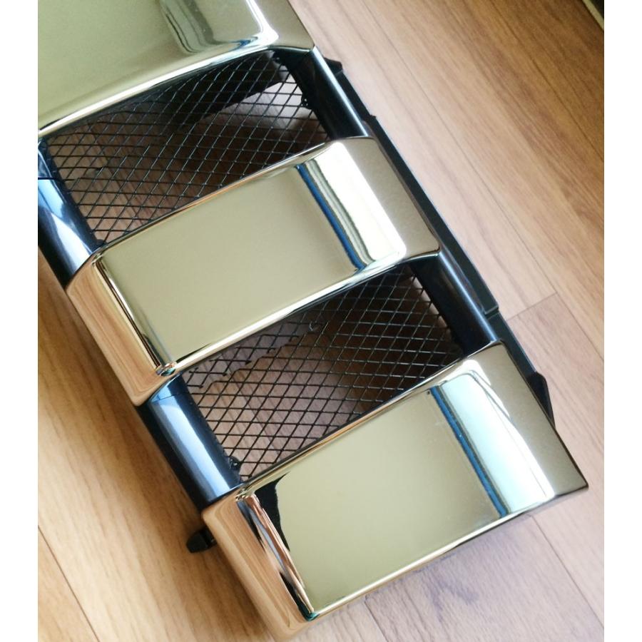 スズキジムニー JB23用 インブラックメッキ フロントグリル : 直売