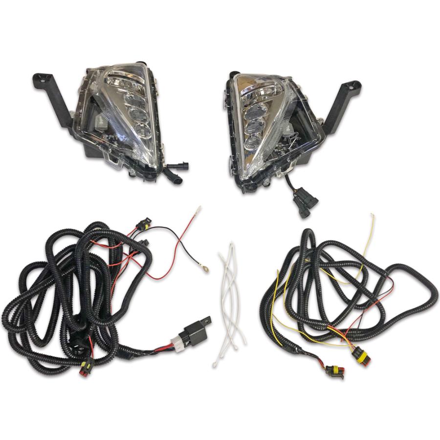 プリウス 50系 純正タイプ LED デイライト付き フォグランプ ユニット