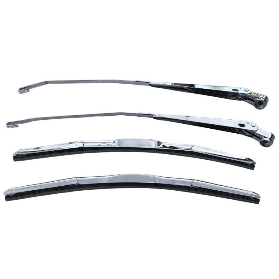 いすゞ 2t 07エルフ ハイキャブ メッキワイパーアーム ブレードセット