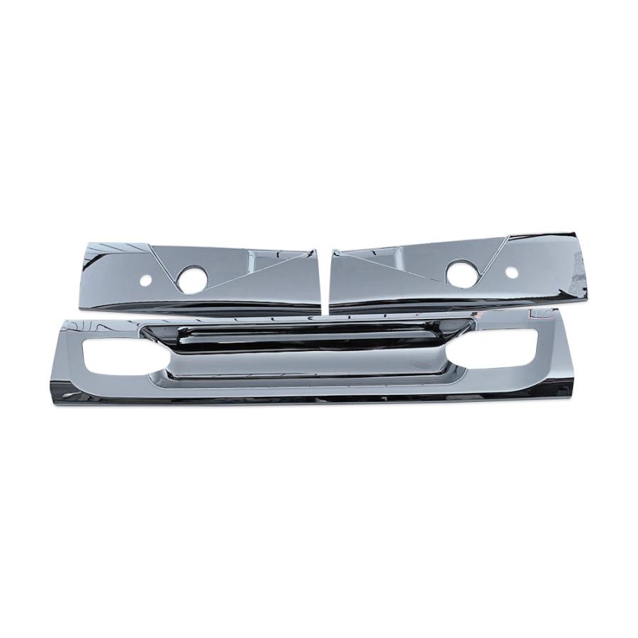 日野 17 レンジャー ワイドかぶせ式 メッキ ワイパー パネル 3分割型  