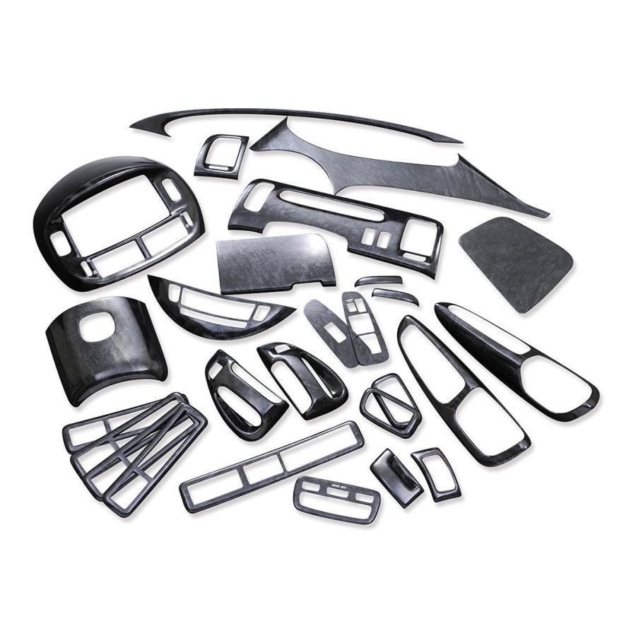 インテリアパネル エスティマ 30系 40系 内装パネル 3D 立体 黒木目 27  