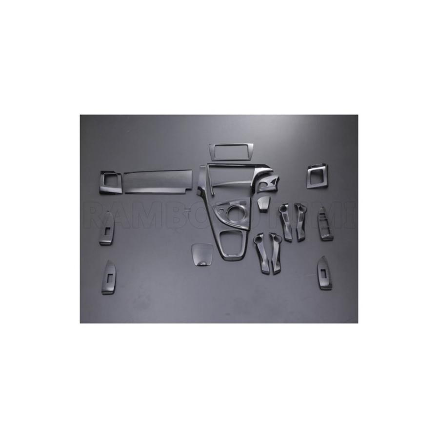 インテリアパネル プリウス30系 ZVW30 黒木目 ブラックウッド 19ピース  