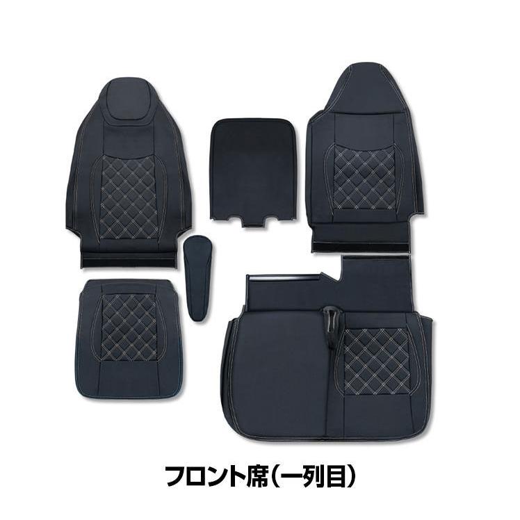 ふそう ブルーテック キャンター 標準ダブルキャブ シートカバー