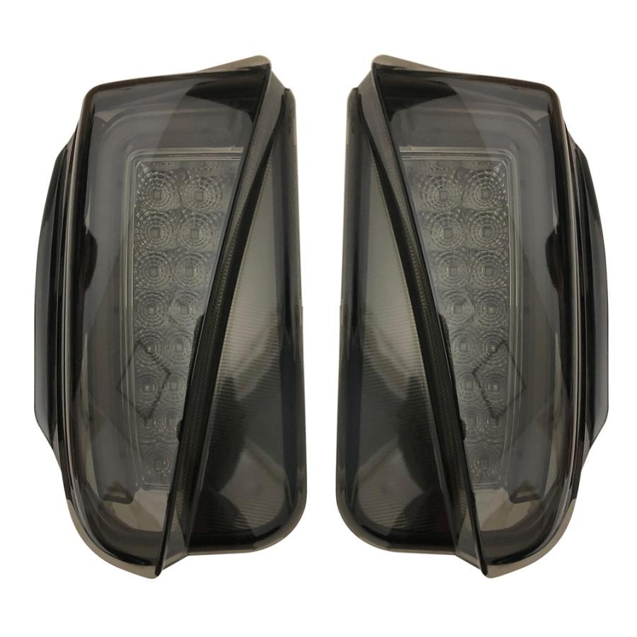 プリウス ZVW30 スモーク レンズ ホワイト ファイバー デイライト 付き LED ウィンカー フォグ 交換式 左右 | 