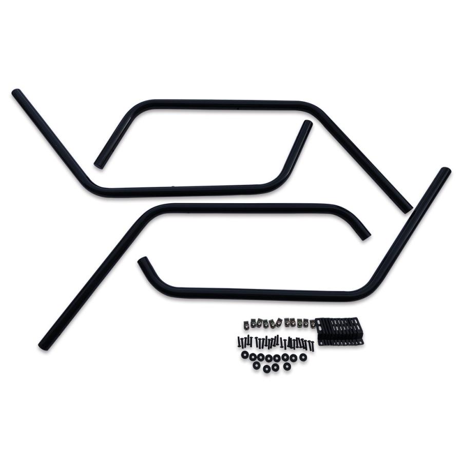 JEEP JK ラングラー 2007年3月以降 2ドア 4ドア スチール パイプ フェンダー ガード 32mm径 フロント リア 1台分 艶あり ブラック |  | 01