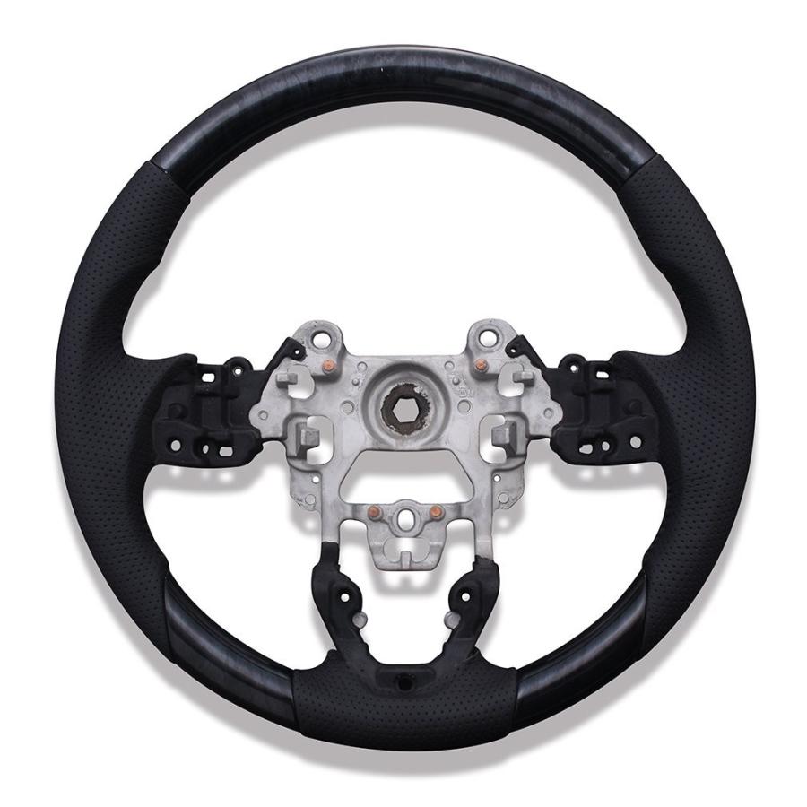 ステアリング アクセラ デミオ CX-3 DK系 CX-5 KE系 マツダ スタンダード 黒木目 | 