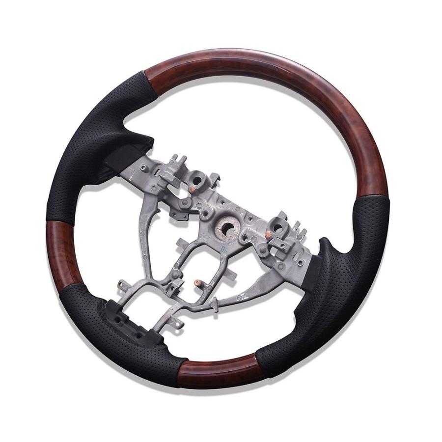 ステアリング E26 NV350 キャラバン 後期 ガングリップ 茶木目 |  | 01