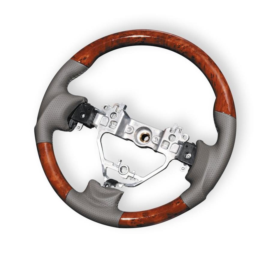 ステアリング エブリイワゴン DA17W スズキ ガングリップタイプ 茶木目 ブラウンウッド |  | 01