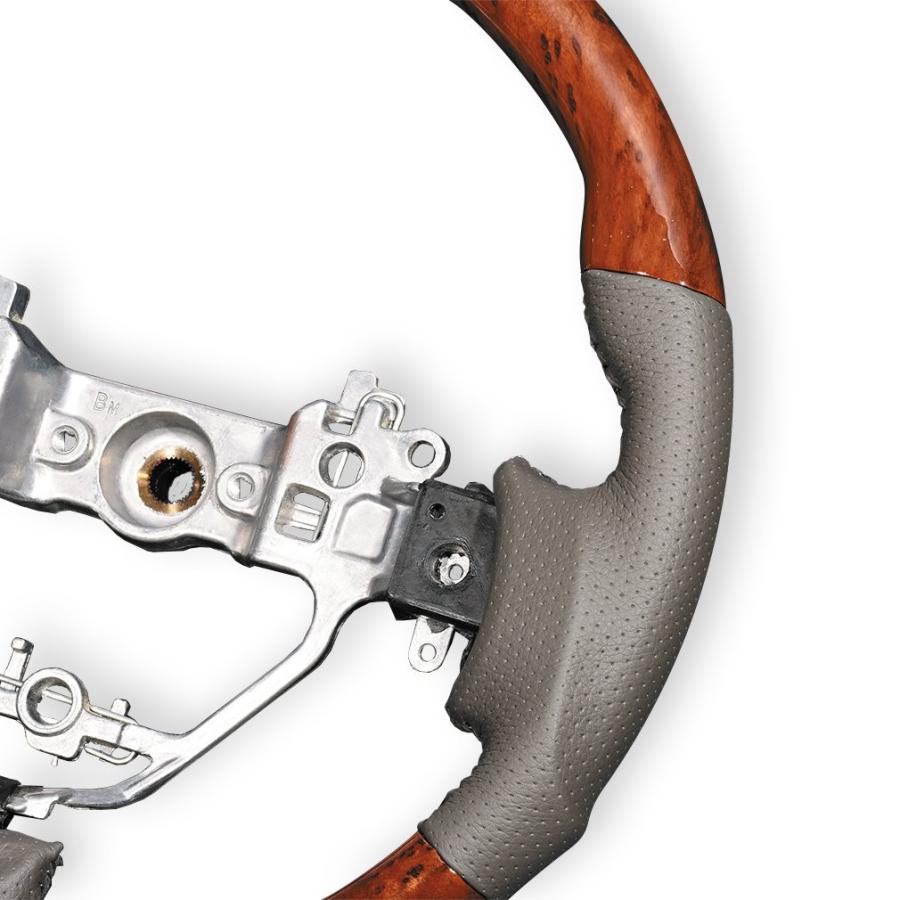 ステアリング エブリイワゴン DA17W スズキ ガングリップタイプ 茶木目 ブラウンウッド |  | 02