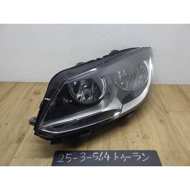 VW ゴルフトゥーラン 1TCAV 左ヘッドランプ ライト レンズ LB9A AL