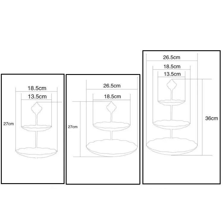 ヨーロッパ式 ケーキスタンド ディスプレイ ケーキトレー 陶磁器 セラミック 2/3段重ねの果物皿 ケーキ棚 デザート台 家庭用 ケーキスタンド 果物｜partsstore｜03