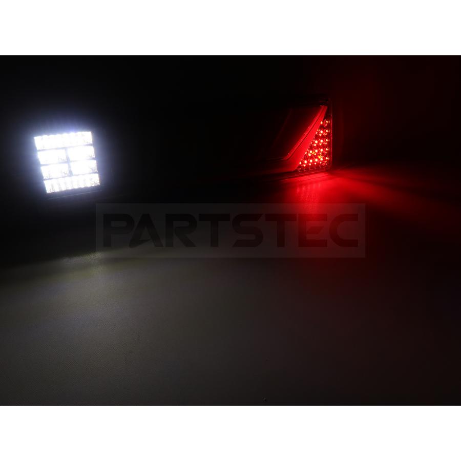 汎用 24V トラック用 LEDテールランプ 左右セット ファイバー点灯