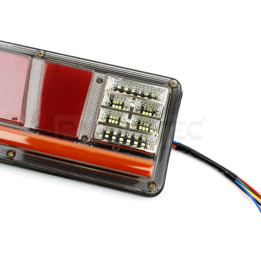 汎用 24V トラック用 LEDテールランプ 左右セット ファイバー点灯