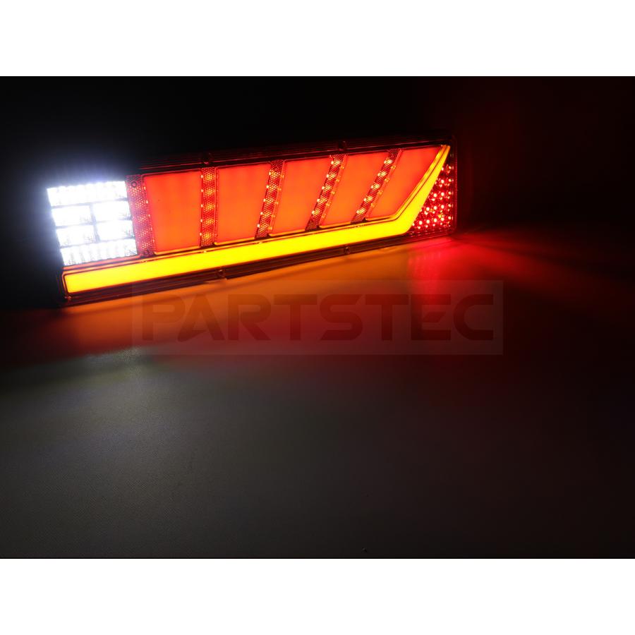 汎用 24V トラック用 LEDテールランプ 左右セット ファイバー点灯