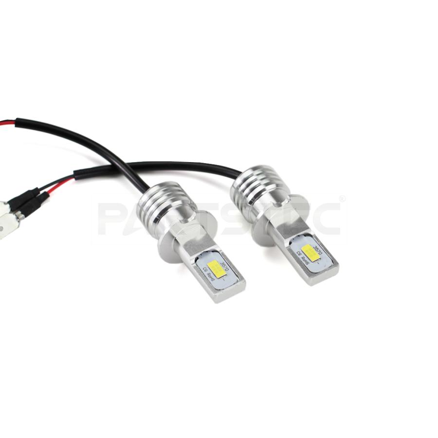 H3 LEDフォグランプ イエロー 2個 黄 LEDバルブ 12V 24V 普通車