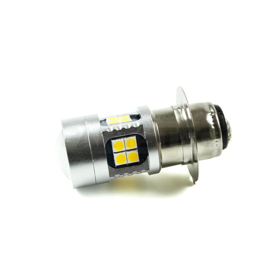 バイク LEDヘッドライト PH7 P15D イエロー 黄 3000K 直流専用 6〜30V