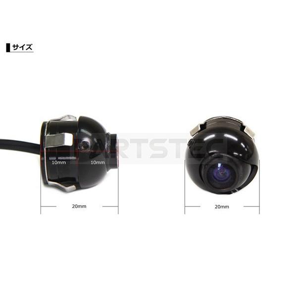 12V車用 ワイヤレス トランスミッター キット + 極小 埋込型 CCD