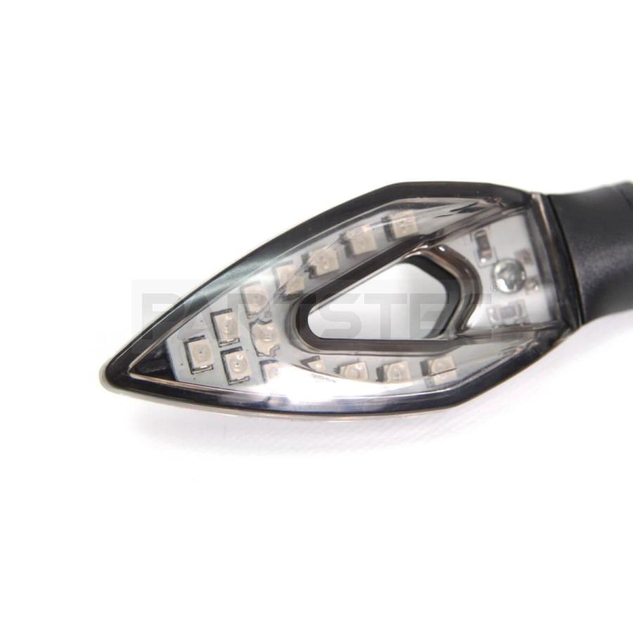 バイク ウインカー 汎用 LED シーケンシャルウィンカー クリア 4個 12V