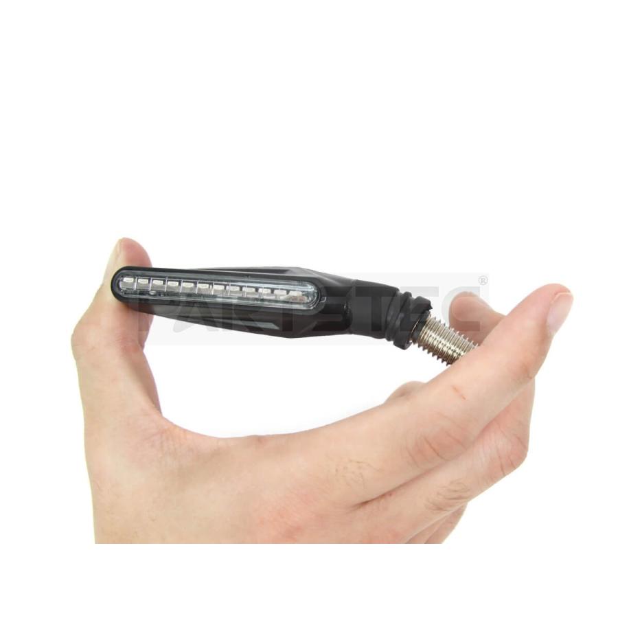 バイク ウインカー 汎用 LED シーケンシャルウィンカー クリア