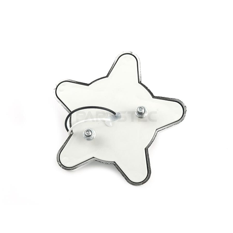 LED サイドマーカー 星型 メッキ ブルー 青 12V 24V 兼用 2個セット