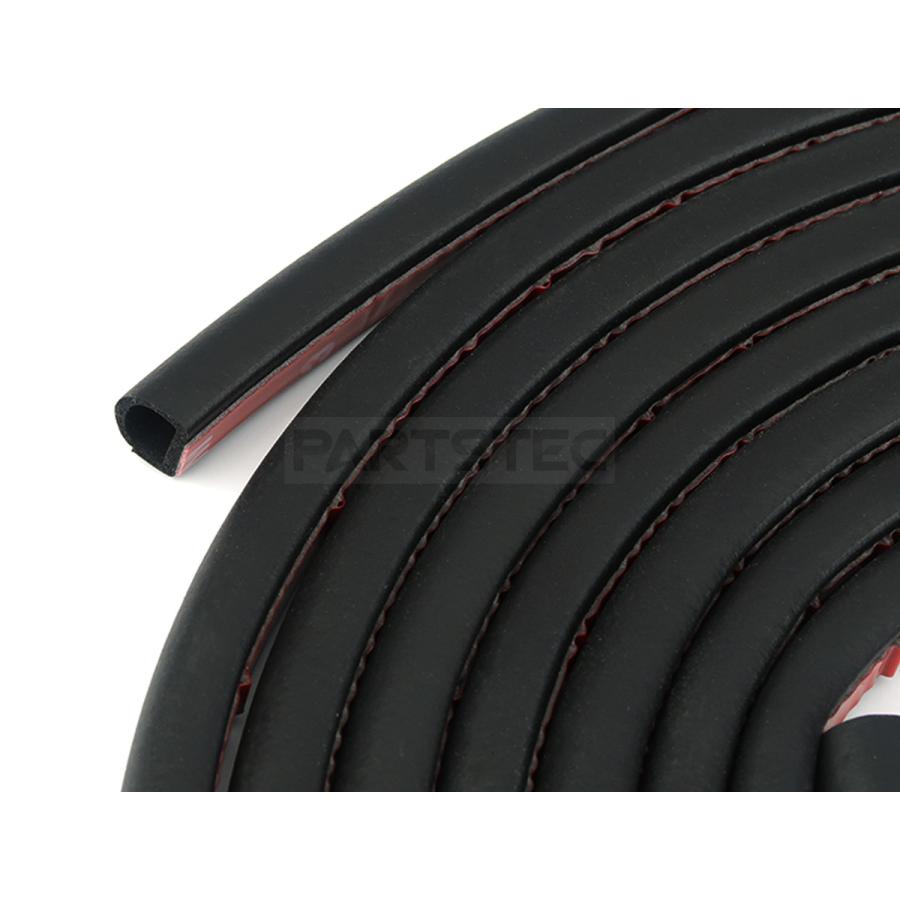 D型ゴム 大型 14×12mm 長さ 5m ドアモール ウェザーストリップ 車用