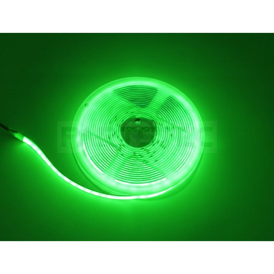 LED テープライト 24V 5M 劣化防止 防水カバー付 2列発光 緑 24V 極薄 美点灯 COB 面発光 LED テープライト グリーン 5M 幅8mm 厚