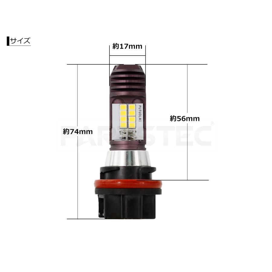 レッツ HS5 バイク LED ヘッドライト バルブ Hi/Low 切替 1個 ホワイト