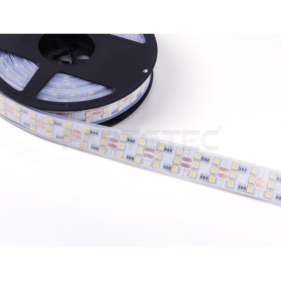 12V LED テープライト 5m 白 ホワイト SMD5050 3列 防水 劣化