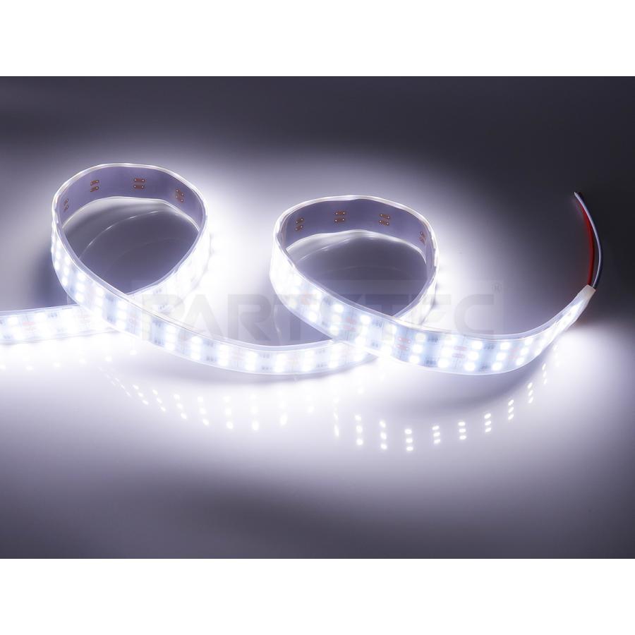12V LED テープライト 5m 白 ホワイト SMD5050 3列 防水 劣化