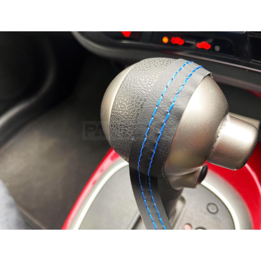 車用 レザー ダブルステッチテープ レッド 赤 革 カー トリム モール