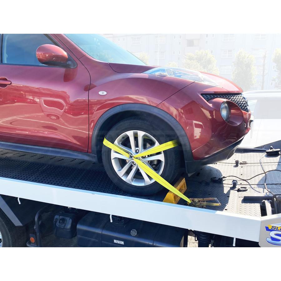 積載車 対応 Dリング ラッシングベルト 中間金具付 2本セット 積載車 対応 Dリング ラッシングベルト 中間金具付 2本セット