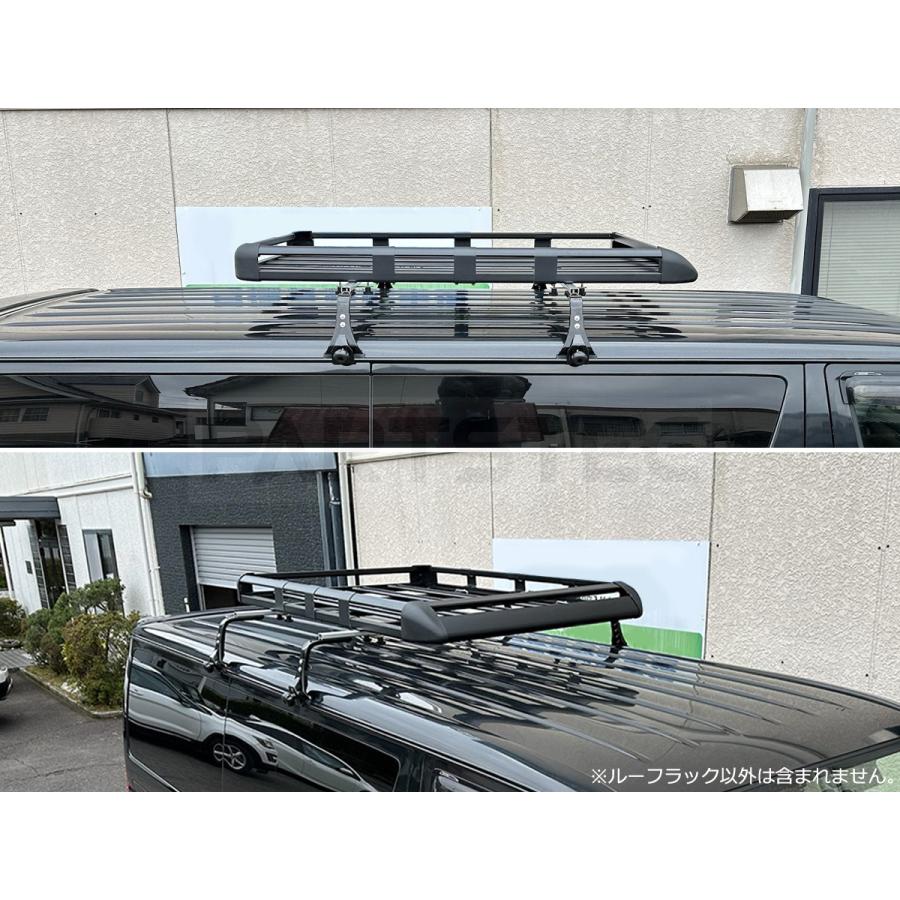 ルーフラック 160cm ブラック 黒 ルーフキャリア アルミ 汎用 カゴ