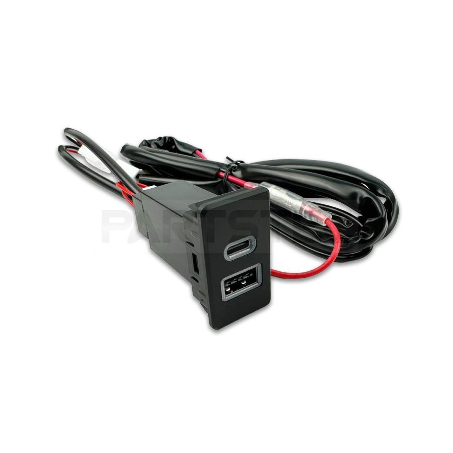 日産 日産用 USB USB-C 2ポート搭載 スイッチホールパネル A