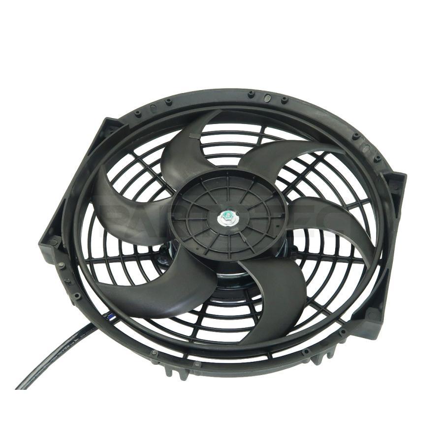 10インチ 汎用 電動ファン 薄型 プッシュ/プル 兼用 12V ラジエーター
