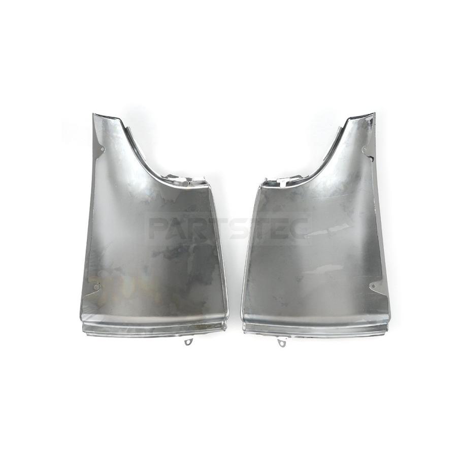 三菱ふそう NEW キャンター メッキ コーナーパネル + ミラー ステー