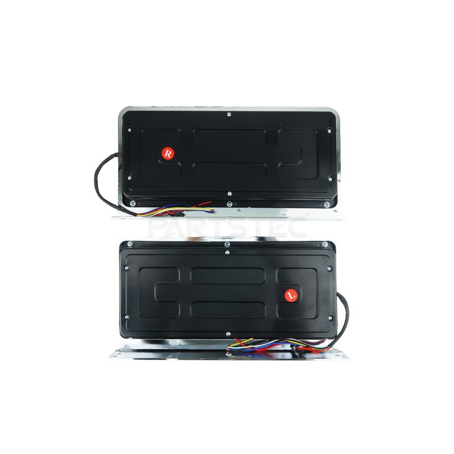 24V LED テール ランプ メッキ トラック トレーラー 流れる ウインカー