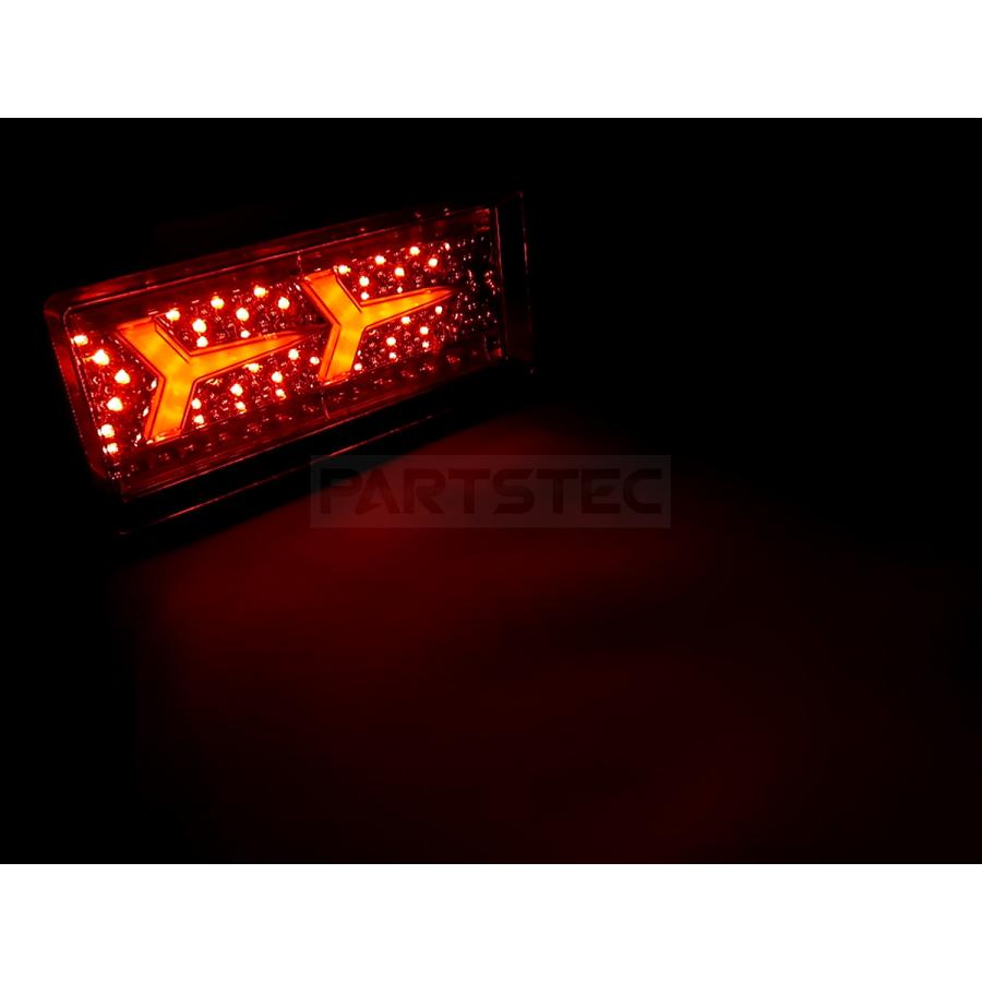 トラック　ledテール　シーケンシャルウィンカー 24V LED テール ランプ メッキ トラック トレーラー 流れる ウインカー