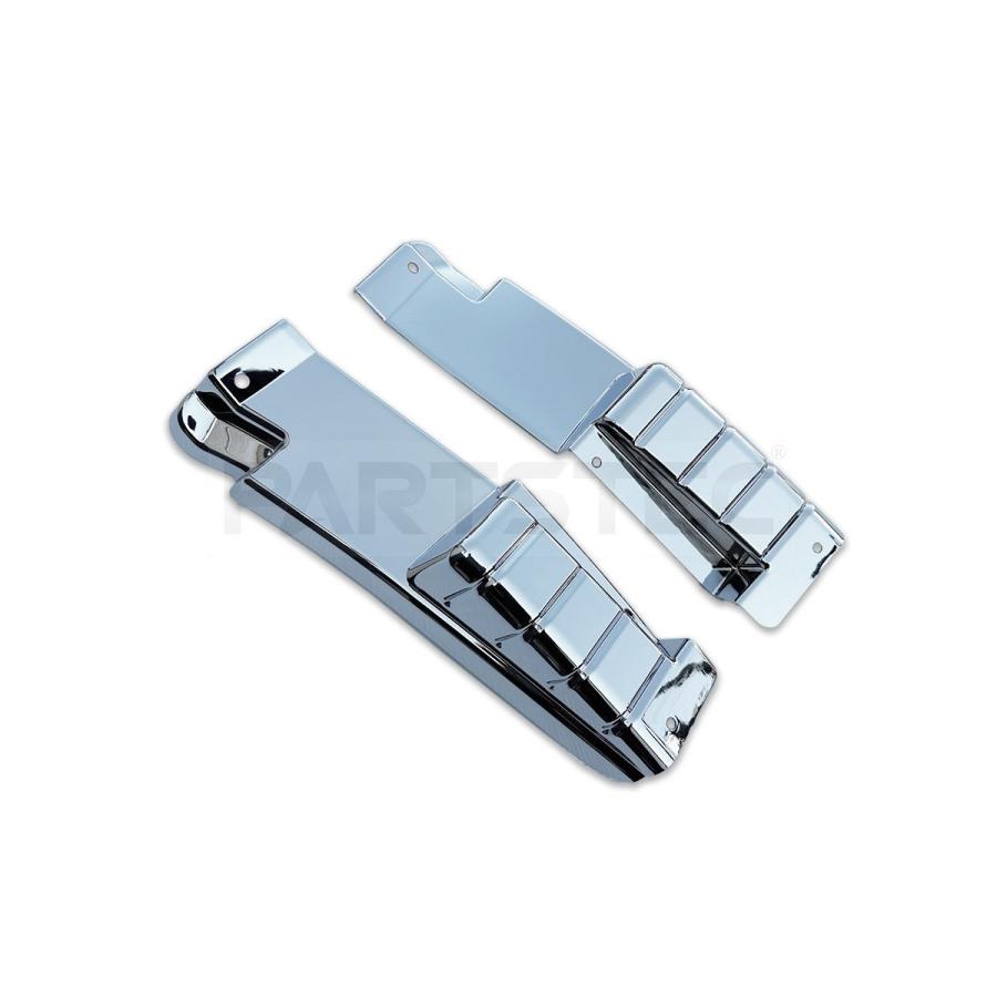 三菱 キャンター メッキマッドガードカバー 左右セット【標準】 メッキフロントマッドガードカバーセット ふそう 20キャンター