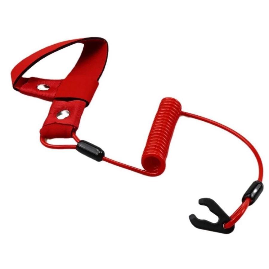 汎用 テザーストラップ コード キルスイッチコード ストッパーコード 赤 レッド ジェットスキー 水上バイク ボート マリン / 148-26 B-3