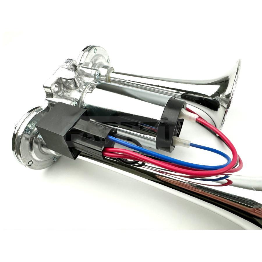 12vコンプレッサーホーン エアーホーン ヤンキーホーン 12V コンプレッサー ラッパ トラック 車
